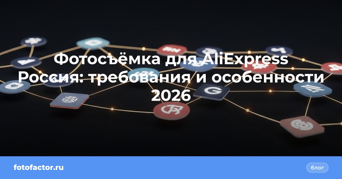 Фотосъёмка для AliExpress Россия: требования и особенности 2026