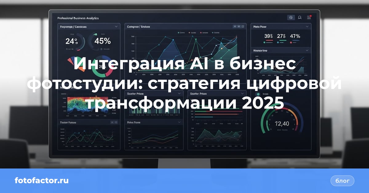 Интеграция AI в бизнес фотостудии: стратегия цифровой трансформации 2025