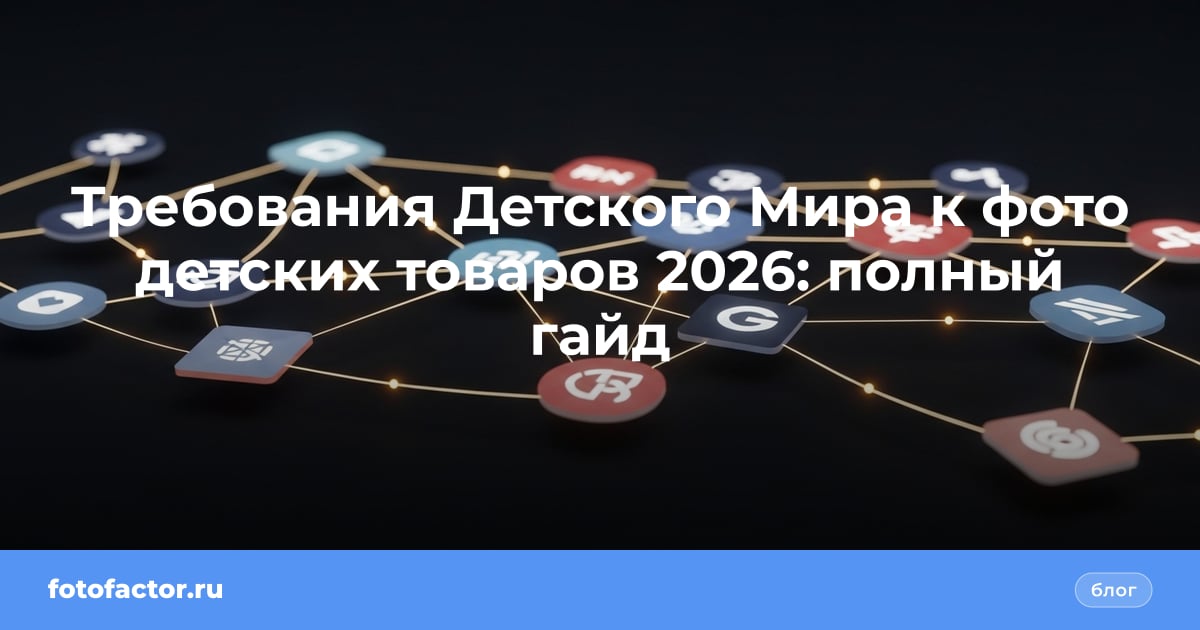 Требования Детского Мира к фото детских товаров 2026: полный гайд