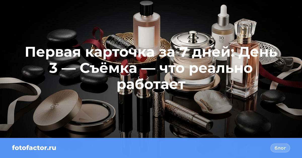 Первая карточка за 7 дней: День 3 — Съёмка — что реально работает
