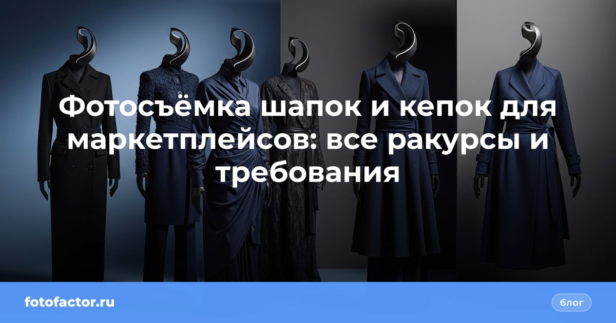 Фотосъёмка шапок и кепок для маркетплейсов: все ракурсы и требования