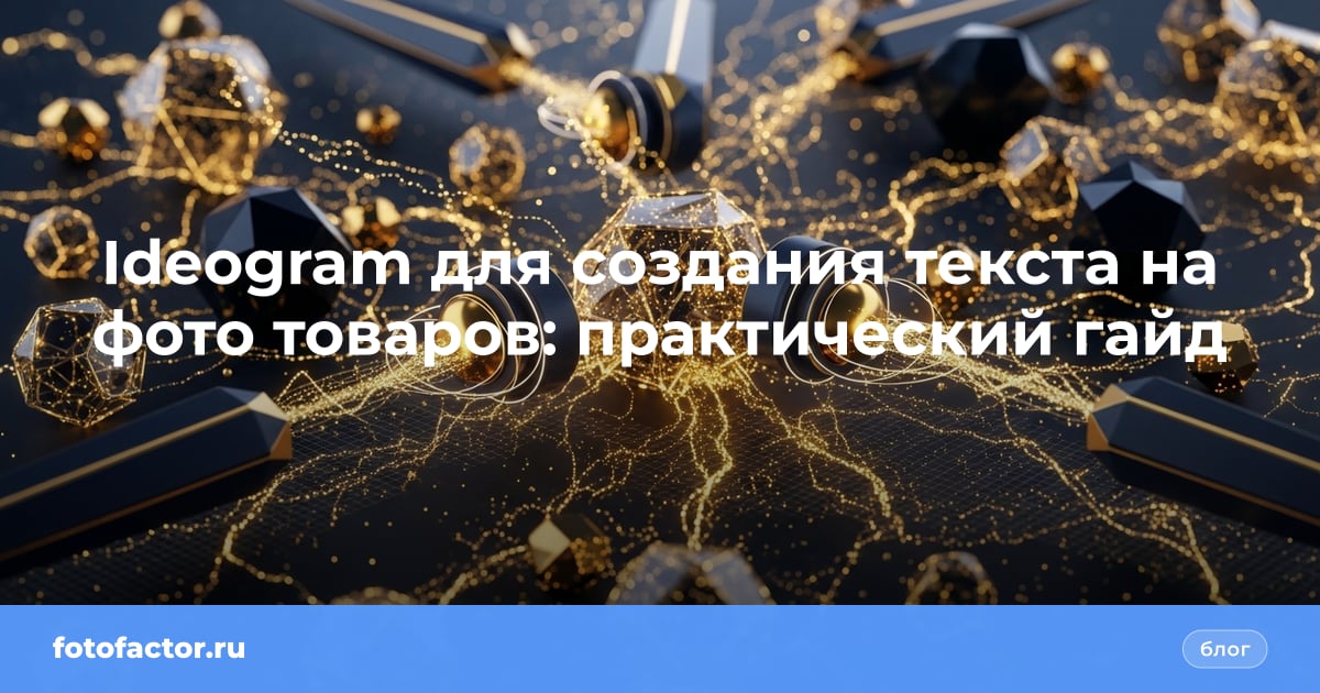 Ideogram для создания текста на фото товаров: практический гайд