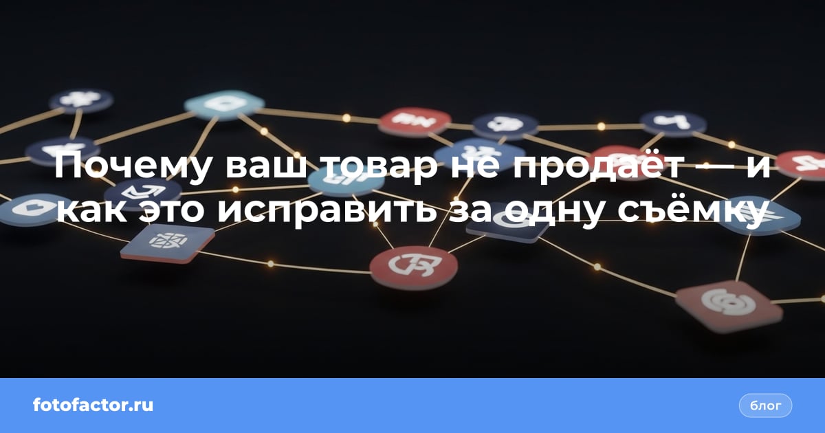Почему ваш товар не продаёт — и как это исправить за одну съёмку