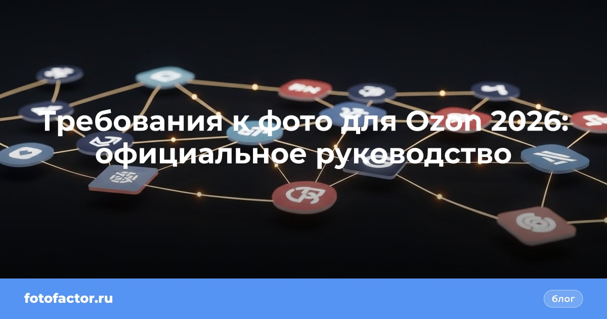 Требования к фото для Ozon 2026: официальное руководство