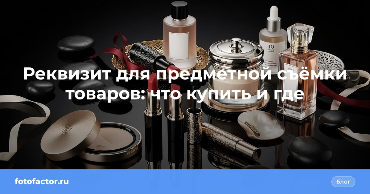 Реквизит для предметной съёмки товаров: что купить и где
