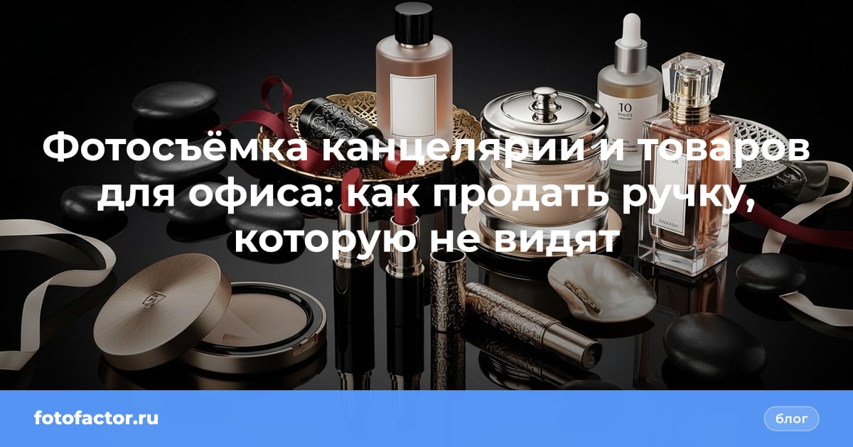 Фотосъёмка канцелярии и товаров для офиса: как продать ручку, которую не видят