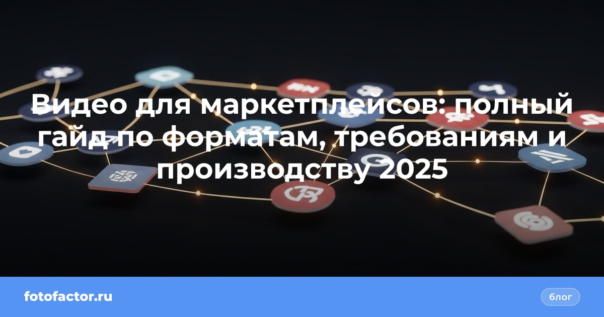 Видео для маркетплейсов: полный гайд по форматам, требованиям и производству 2025